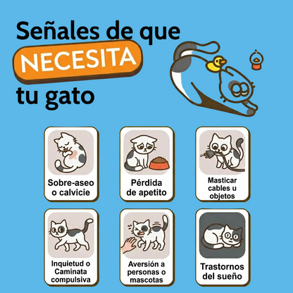 Calmante felino | Sin marcaje ni peleas